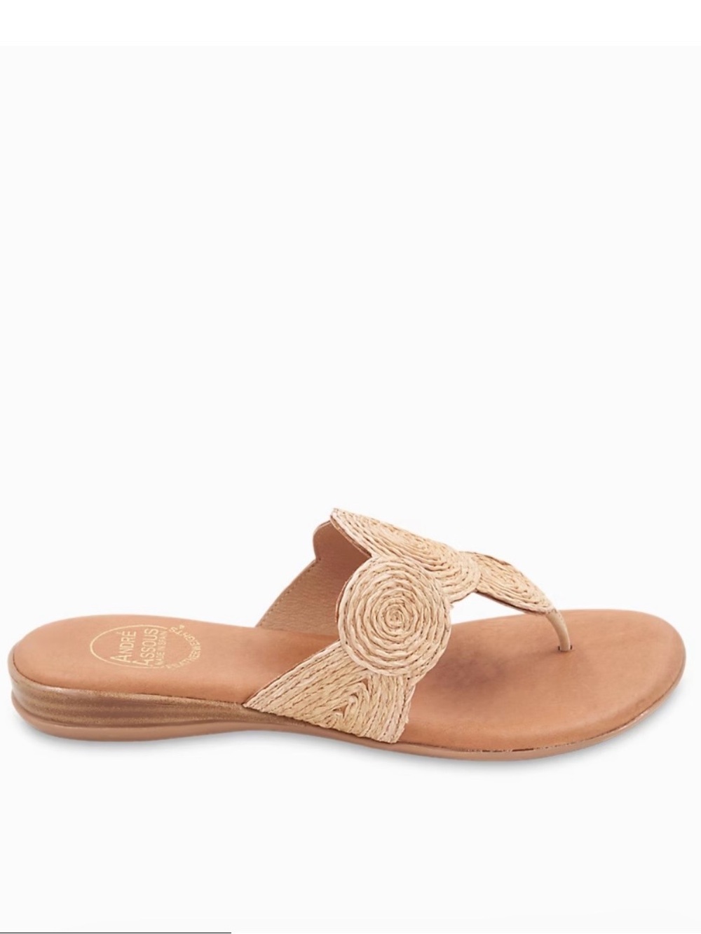 Andre Assous Natural Braided Thong Sandal from Tommy Bahama